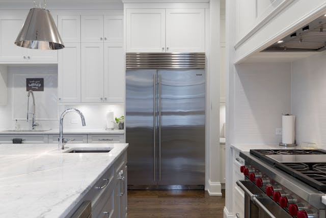 kitchen with stainless steel appliances